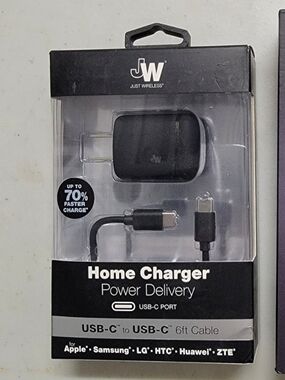 Just Wireless Home Charger USB-C Power Delivery in Black